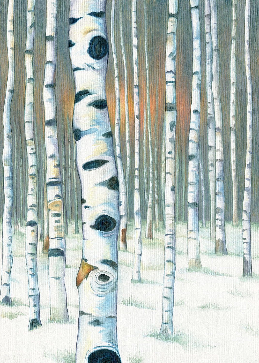 Oczy lasu - Oryginalny Obraz - 50x70 cm - obrazek 2
