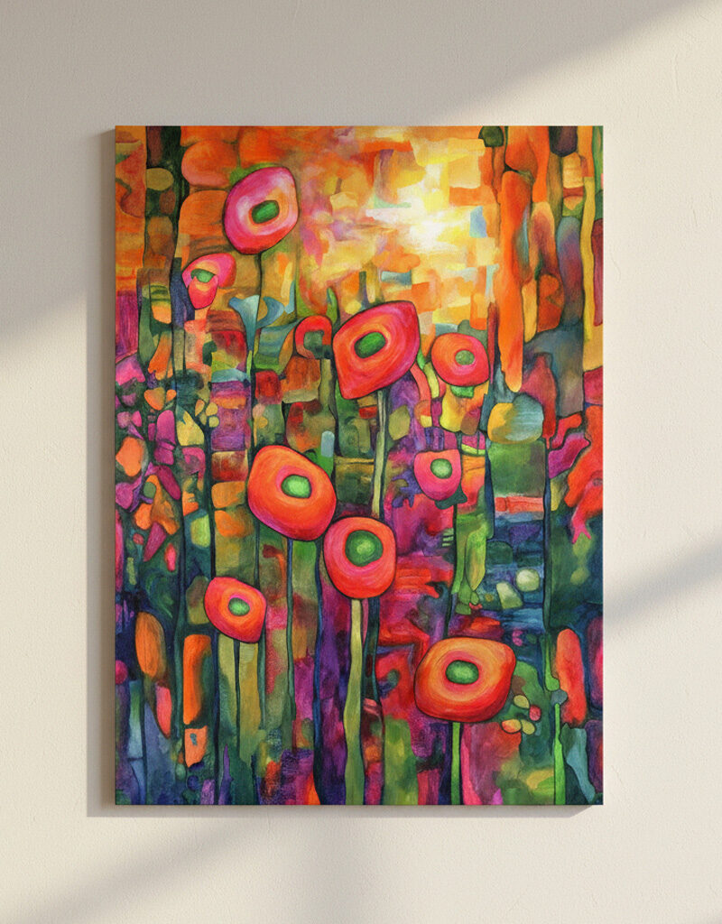 Bajkowa Łąka - Oryginalny Obraz - 50x70 cm