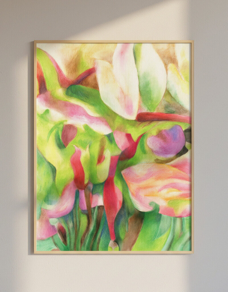 Magnolie - Oryginalny Obraz - 50x70 cm