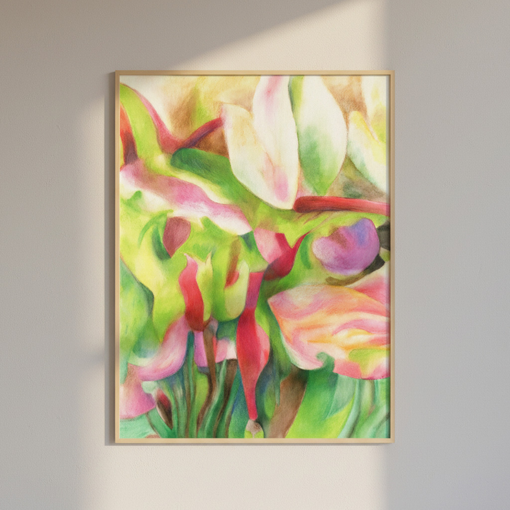 Magnolie - Oryginalny Obraz - 50x70 cm