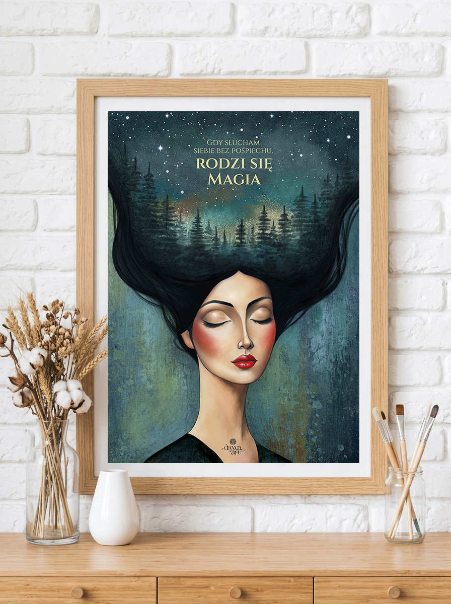 Moja Własna Magia - Plakat Malowany Cyfrowo - obrazek 3